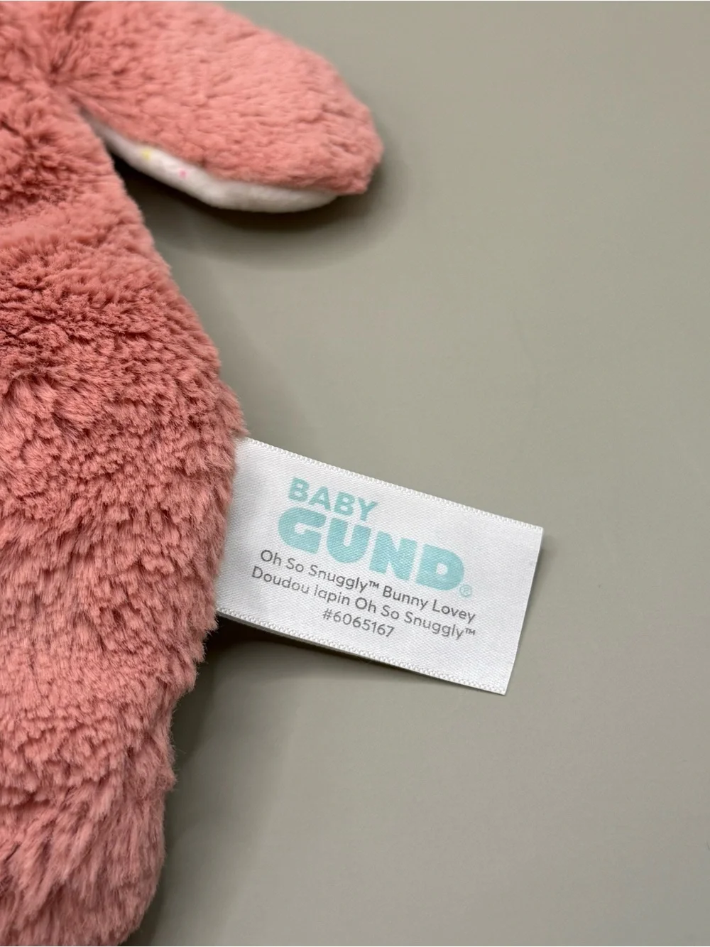 Gund plush soother soft